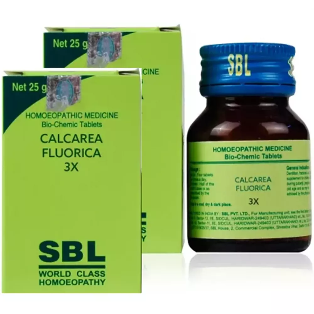 SBL Calcarea Fluoricum 3X (25g, Pack of 2)