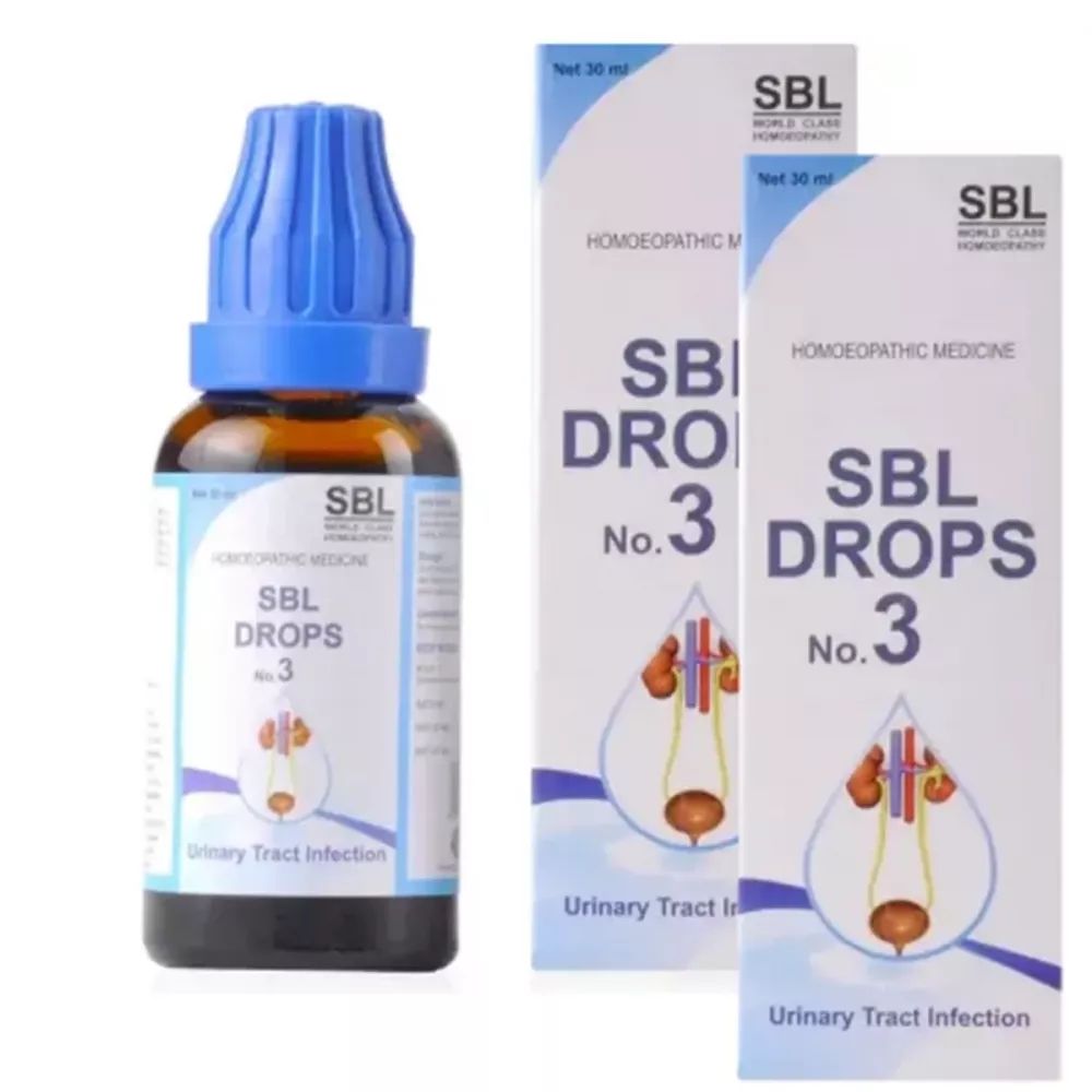 SBL Drops No 3 Urinary Track Infection (30ml, Pack of 2)