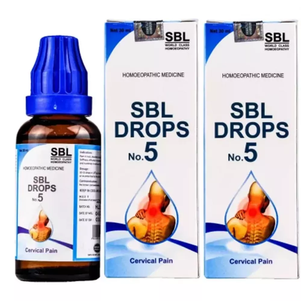 SBL Drops No 5 Cervical Pain (30ml, Pack of 2)
