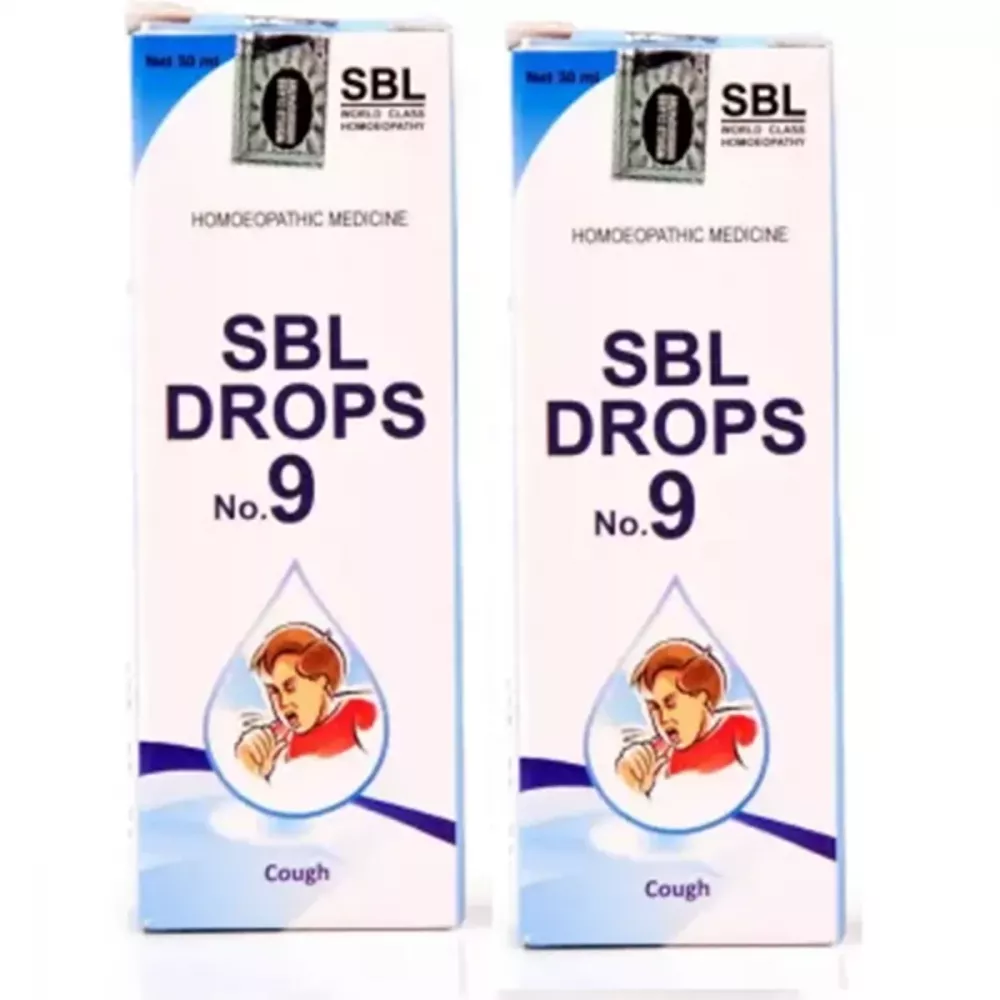 SBL Drops No 9 For Cough (30ml, Pack of 2)