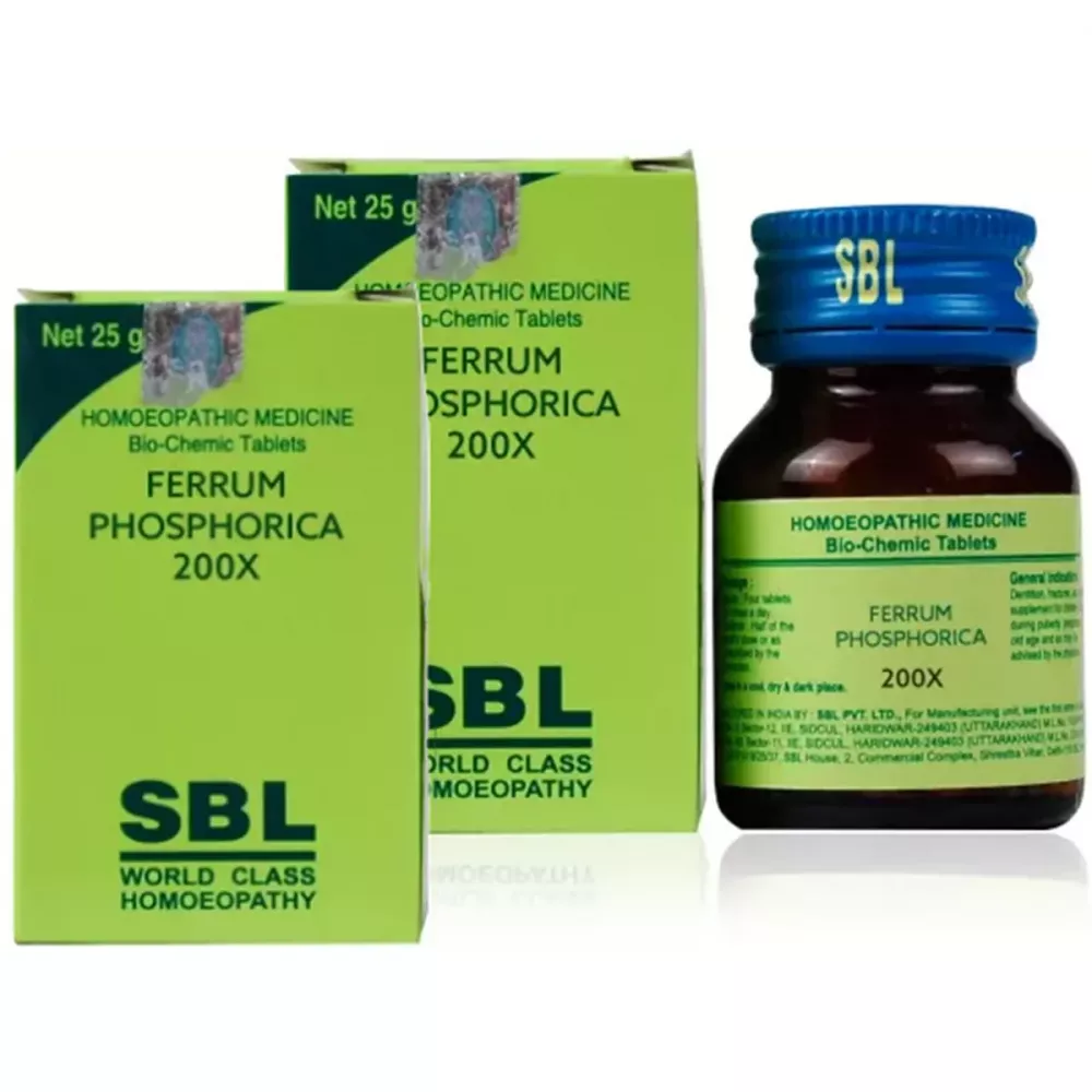 SBL Ferrum Phosphoricum 200X (25g, Pack of 2)