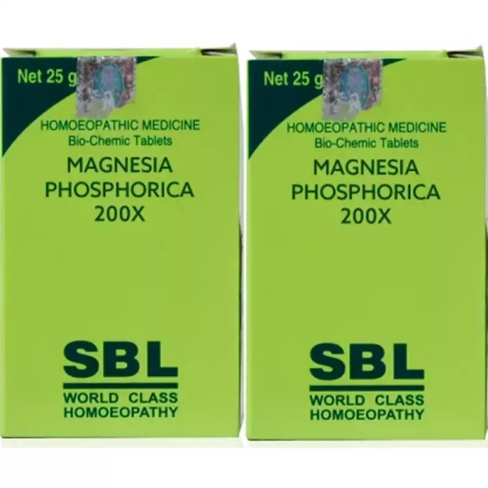 SBL Magnesia Phosphoricum 200X (25g, Pack of 2)