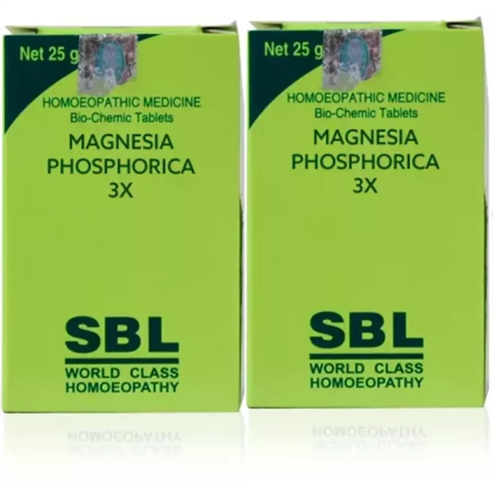 SBL Magnesia Phosphoricum 3X (25g, Pack of 2)