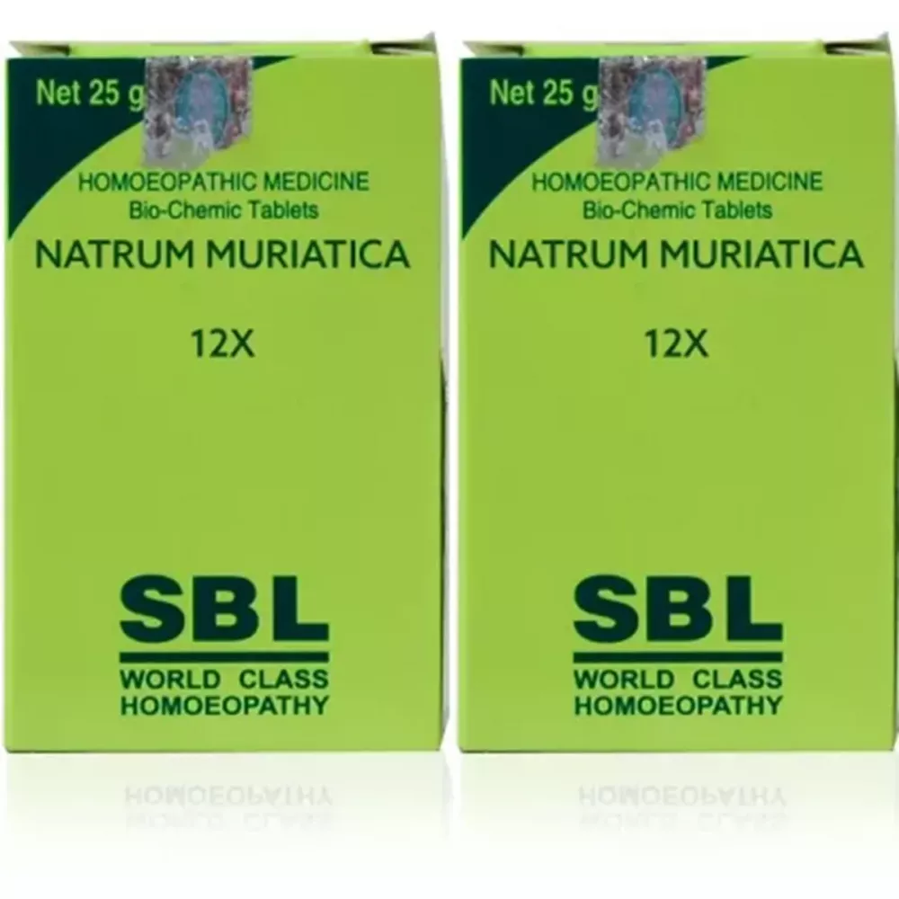 SBL Natrum Muriaticum 12X (25g, Pack of 2)