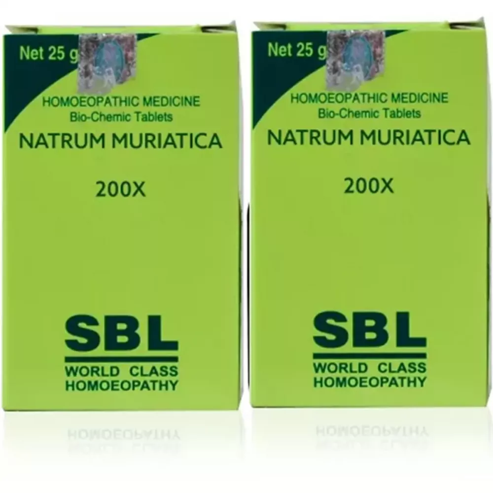 SBL Natrum Muriaticum 200X (25g, Pack of 2)