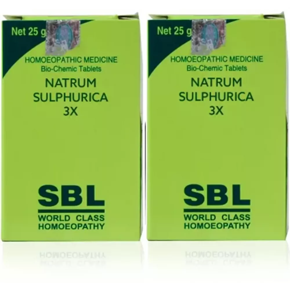 SBL Natrum Sulphuricum 3X (25g, Pack of 2)