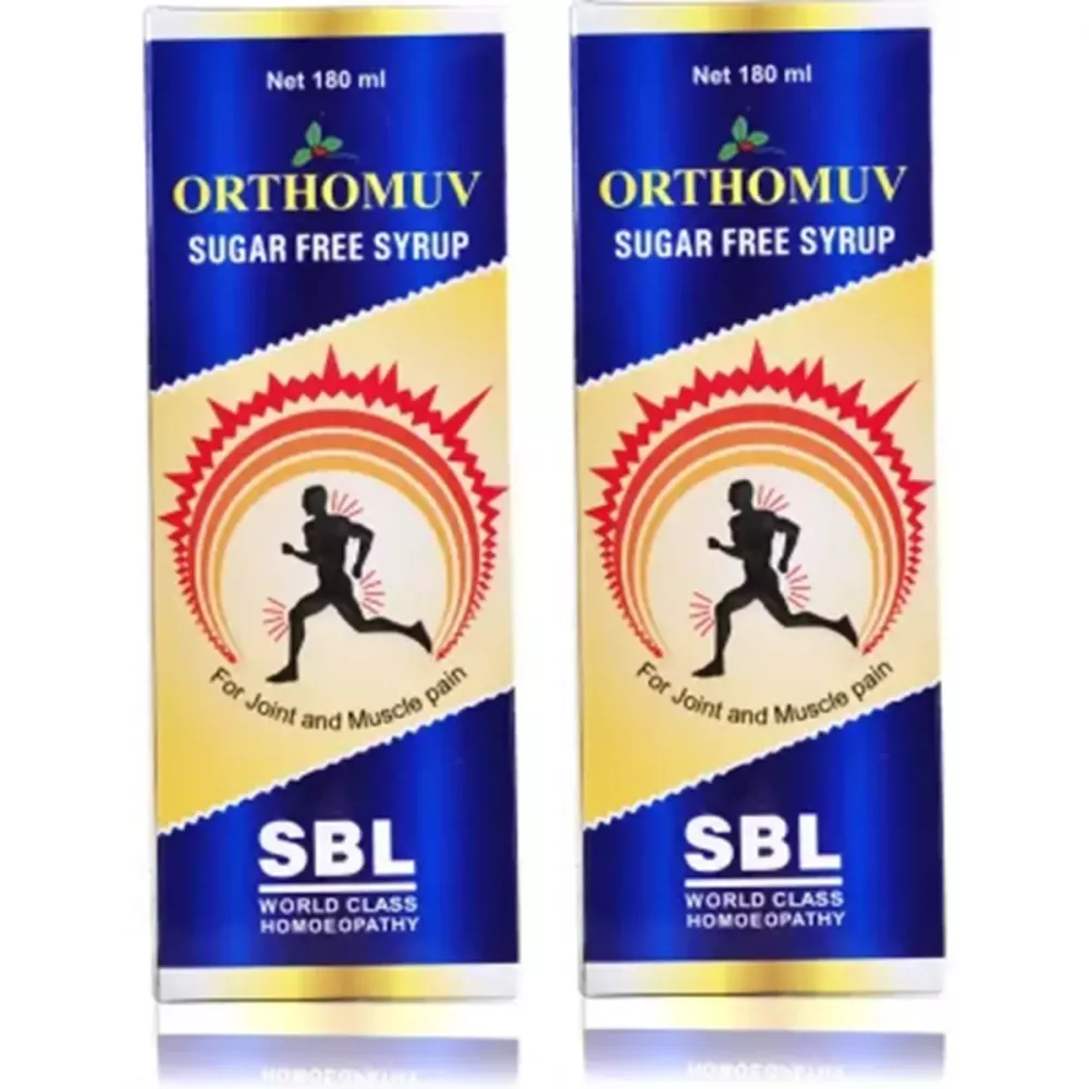 SBL Orthomuv Syrup (Sugar Free) (180ml, Pack of 2)